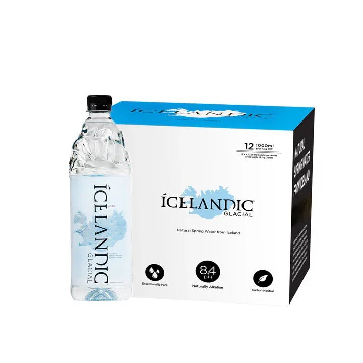 Icelandic Glacial Natural Mineral Water 12x1 ltr plastic