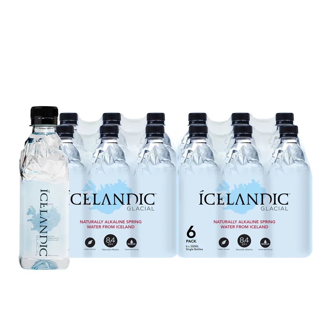 Icelandic Glacial Natural Mineral Water 24x 330 ml plastic