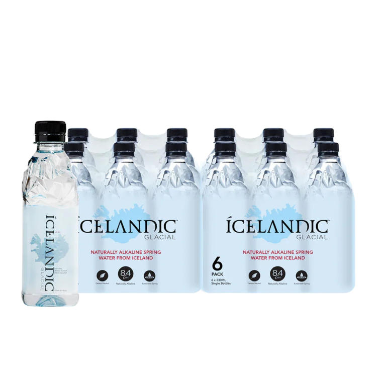 Icelandic Glacial Natural Mineral Water 24x 330 ml plastic